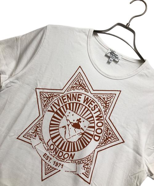 Vivienne Westwood（ヴィヴィアンウエストウッド）Vivienne Westwood (ヴィヴィアンウエストウッド) 半袖カットソー ホワイト サイズ:50の古着・服飾アイテム