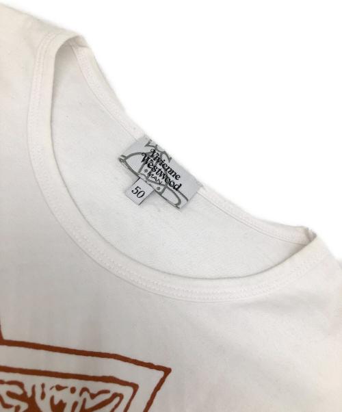 Vivienne Westwood（ヴィヴィアンウエストウッド）Vivienne Westwood (ヴィヴィアンウエストウッド) 半袖カットソー ホワイト サイズ:50の古着・服飾アイテム