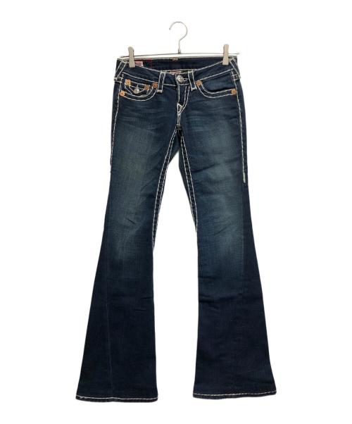 TRUE RELIGION（トゥルー レリジョン）TRUE RELIGION (トゥルー レリジョン) フレアデニムパンツ ブルー サイズ:W25の古着・服飾アイテム