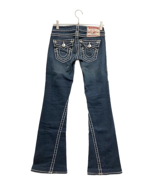 TRUE RELIGION（トゥルー レリジョン）TRUE RELIGION (トゥルー レリジョン) フレアデニムパンツ ブルー サイズ:W25の古着・服飾アイテム