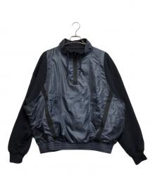 HOMELESS TAILOR（ホームレステイラー）の古着「ハーフジップレイヤードニット」｜ネイビー