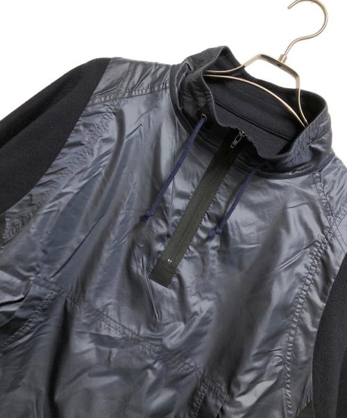 HOMELESS TAILOR（ホームレステイラー）HOMELESS TAILOR (ホームレステイラー) ハーフジップレイヤードニット ネイビー サイズ:FREEの古着・服飾アイテム