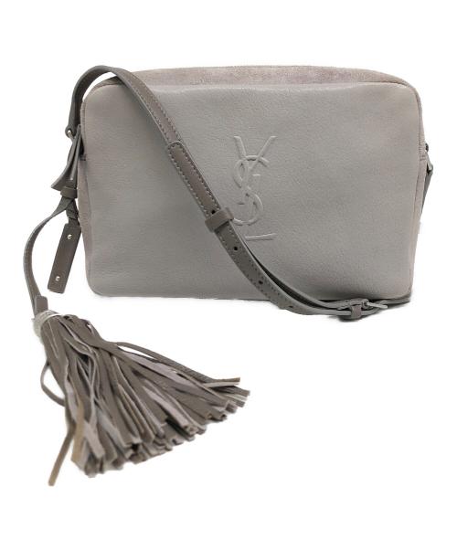 Saint Laurent Paris（サンローランパリ）Saint Laurent Paris (サンローランパリ) ショルダーバッグ ライトグレーの古着・服飾アイテム