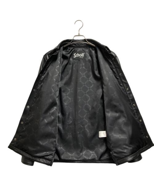 Schott（ショット）Schott (ショット) レザーウエスタンシャツ ブラック サイズ:Lの古着・服飾アイテム