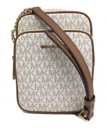 MICHAEL KORS（マイケル・コース）の古着「ショルダーバッグ」｜ベージュ×ブラウン