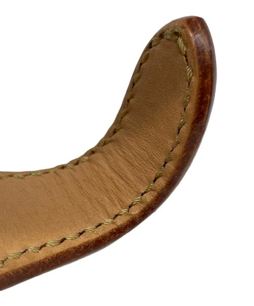 不明（フメイ）不明 (フメイ) レザーブレスレット ナチュラルの古着・服飾アイテム