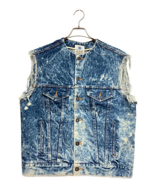 GDC（ジーディーシー）GDC (ジーディーシー) デニムベスト ブルー サイズ:Mの古着・服飾アイテム