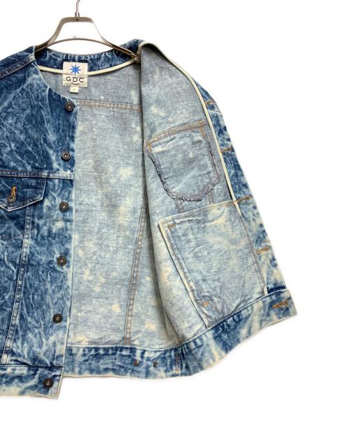 GDC（ジーディーシー）GDC (ジーディーシー) デニムベスト ブルー サイズ:Mの古着・服飾アイテム