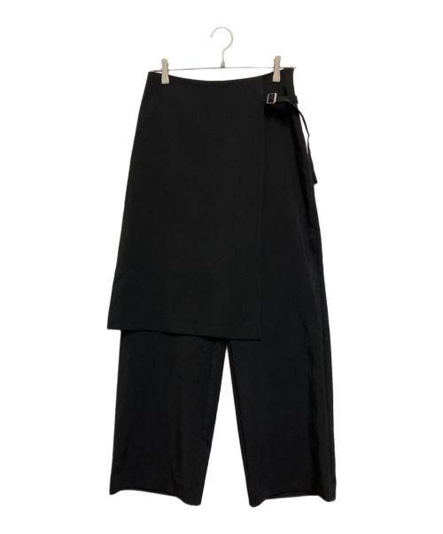 MARW UNITED ARROWS（マルゥ ユナイテッドアローズ）MARW UNITED ARROWS (マルゥ ユナイテッドアローズ) レイヤードデザインパンツ ブラック サイズ:36の古着・服飾アイテム