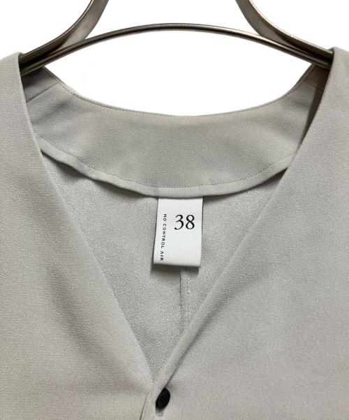 NO CONTROL AIR（ノーコントロールエアー）no control air (ノーコントロールエアー) ライトクレープウェーブベスト ライトグレー サイズ:38の古着・服飾アイテム