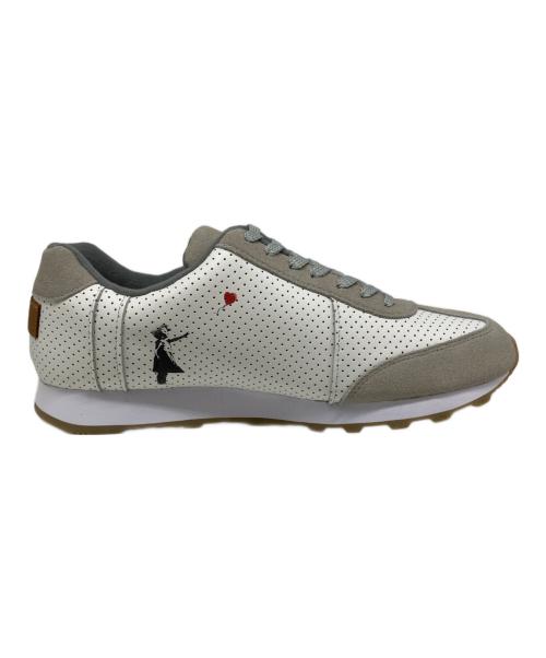 via SANGACIO（ヴィア・サンガチオ）via SANGACIO (ヴィア・サンガチオ) スニーカー ホワイト×グレー サイズ:US 10の古着・服飾アイテム