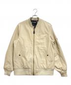 AVIREXアヴィレックス）の古着「レザージャケット」｜ホワイト