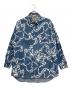 Hysteric Glamour（ヒステリックグラマー）の古着「FIRE BEAR柄 オーバーサイズデニムシャツ」｜ブルー