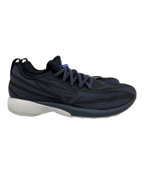 MIZUNO（ミズノ）MIZUNO (ミズノ) WAVE AERO 19 WIDE ブラック サイズ:US 7.5の古着・服飾アイテム