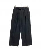 MARKAWAREマーカウェア）の古着「CLASSIC FIT TROUSERS ORGANIC COTTON SURVIVAL CLOTH」｜ブラック
