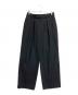 MARKAWARE（マーカウェア）の古着「CLASSIC FIT TROUSERS ORGANIC COTTON SURVIVAL CLOTH」｜ブラック