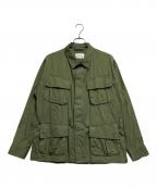 CIOTAシオタ）の古着「スビンコットンウェザージャングルファティーグジャケット」｜グリーン