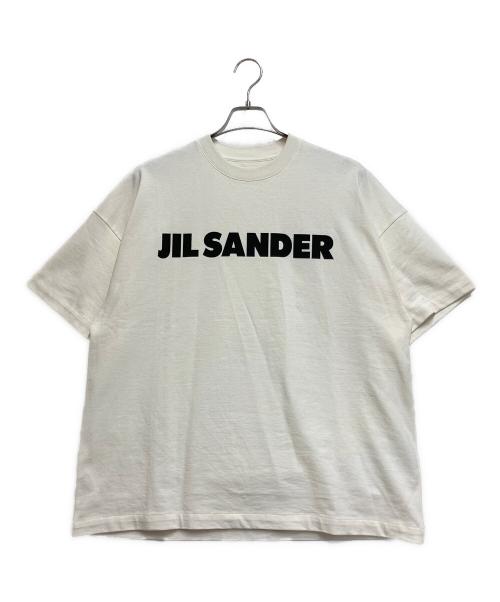 JIL SANDER（ジルサンダー）JIL SANDER (ジルサンダー) ロゴプリント Tシャツ アイボリー サイズ:Ｓの古着・服飾アイテム