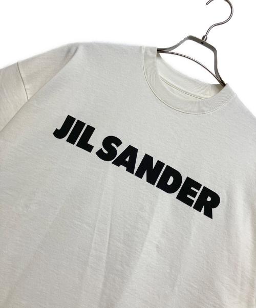 JIL SANDER（ジルサンダー）JIL SANDER (ジルサンダー) ロゴプリント Tシャツ アイボリー サイズ:Ｓの古着・服飾アイテム