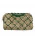 TORY BURCH (トリーバーチ) クラッチバッグ ナチュラル×グリーン 未使用品：30000円