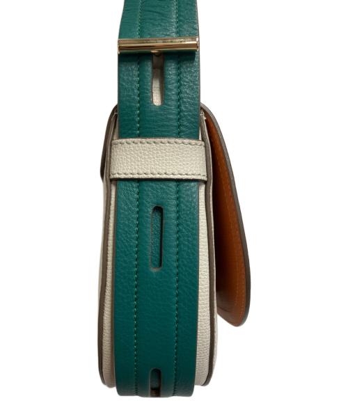 GHERARDINI（ゲラルディーニ）GHERARDINI (ゲラルディーニ) ワンショルダーバッグ ホワイト×オレンジの古着・服飾アイテム