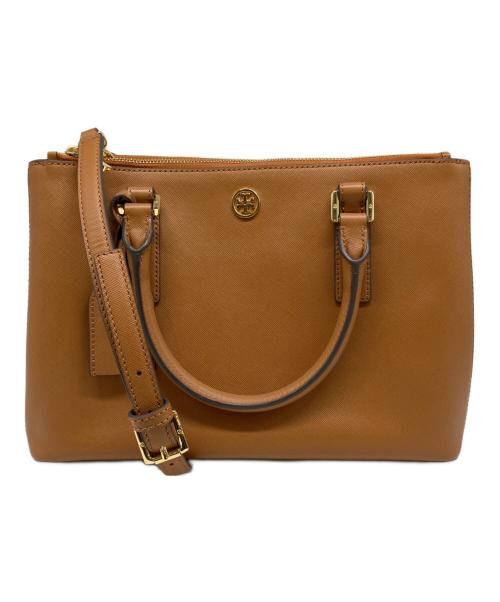 TORY BURCH（トリーバーチ）TORY BURCH (トリーバーチ) 2WAYバッグ ブラウンの古着・服飾アイテム