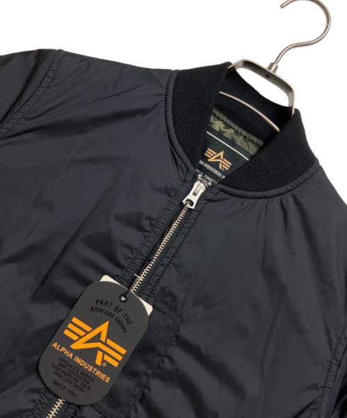 ALPHA INDUSTRIES INC（アルファインダストーリーズ）ALPHA INDUSTRIES INC (アルファインダストーリーズ) MA-1 ライトシェル プリマロフト フライトジャケット ブラック サイズ:Sの古着・服飾アイテム