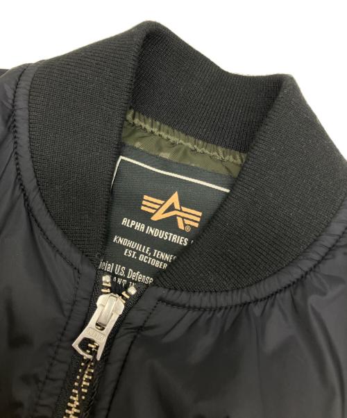 ALPHA INDUSTRIES INC（アルファインダストーリーズ）ALPHA INDUSTRIES INC (アルファインダストーリーズ) MA-1 ライトシェル プリマロフト フライトジャケット ブラック サイズ:Sの古着・服飾アイテム