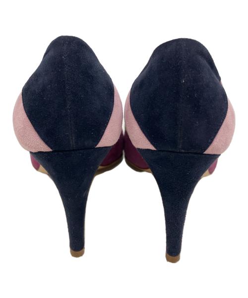 NEBULONIE（ネブローニ）NEBULONIE (ネブローニ) ポインテッドトゥパンプス パープル サイズ:35 1/2の古着・服飾アイテム