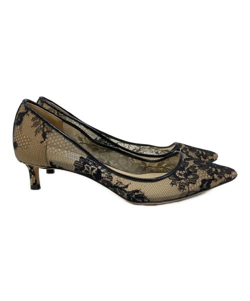 JIMMY CHOO（ジミーチュウ）JIMMY CHOO (ジミーチュウ) レースパンプス ブラック サイズ:35 1/2の古着・服飾アイテム