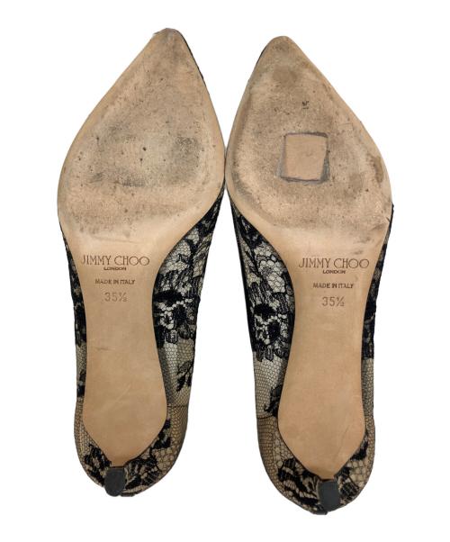 JIMMY CHOO（ジミーチュウ）JIMMY CHOO (ジミーチュウ) レースパンプス ブラック サイズ:35 1/2の古着・服飾アイテム