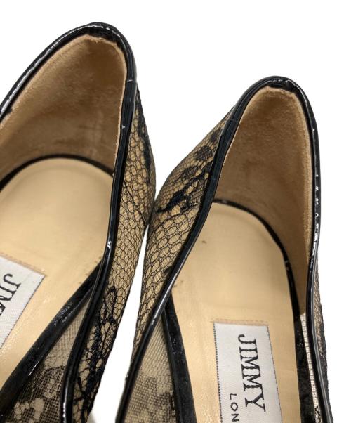 JIMMY CHOO（ジミーチュウ）JIMMY CHOO (ジミーチュウ) レースパンプス ブラック サイズ:35 1/2の古着・服飾アイテム