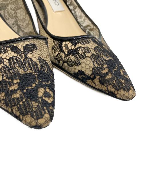 JIMMY CHOO（ジミーチュウ）JIMMY CHOO (ジミーチュウ) レースパンプス ブラック サイズ:35 1/2の古着・服飾アイテム