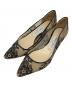 JIMMY CHOO（ジミーチュウ）の古着「レースパンプス」｜ブラック