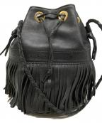 J&M DAVIDSONジェイ＆エム デヴィッドソン）の古着「フリンジショルダーバッグ」｜ブラック