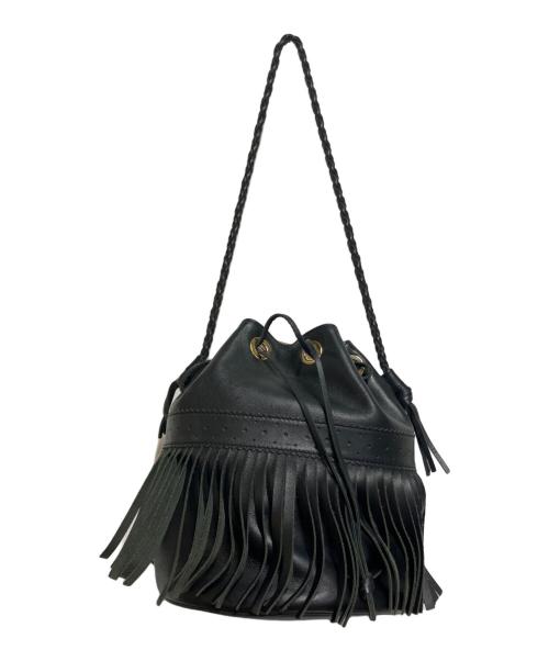 J&M DAVIDSON（ジェイ＆エム デヴィッドソン）J&M DAVIDSON (ジェイ＆エム デヴィッドソン) フリンジショルダーバッグ ブラックの古着・服飾アイテム