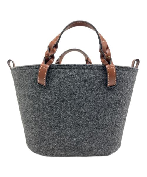 ANYA HINDMARCH（アニヤ・ハインドマーチ）ANYA HINDMARCH (アニヤハインドマーチ) ハンドバッグ グレーの古着・服飾アイテム