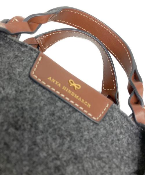 ANYA HINDMARCH（アニヤ・ハインドマーチ）ANYA HINDMARCH (アニヤハインドマーチ) ハンドバッグ グレーの古着・服飾アイテム