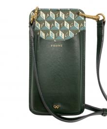 ANYA HINDMARCH（アニヤ・ハインドマーチ）の古着「スマホショルダーポーチ」｜グリーン