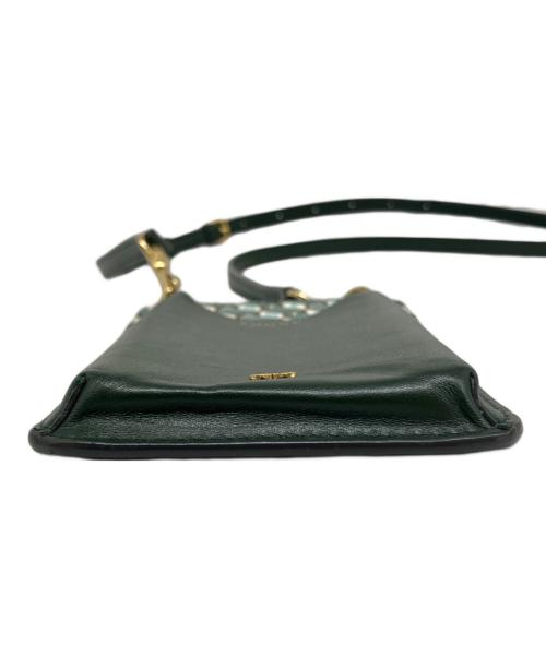 ANYA HINDMARCH（アニヤ・ハインドマーチ）ANYA HINDMARCH (アニヤハインドマーチ) スマホショルダーポーチ グリーンの古着・服飾アイテム