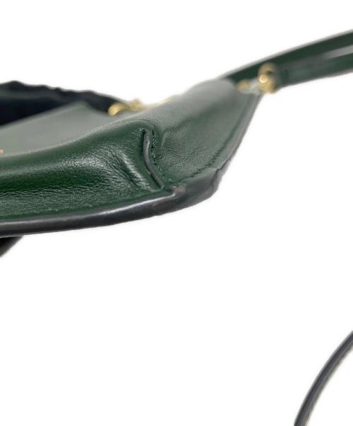 ANYA HINDMARCH（アニヤ・ハインドマーチ）ANYA HINDMARCH (アニヤハインドマーチ) スマホショルダーポーチ グリーンの古着・服飾アイテム