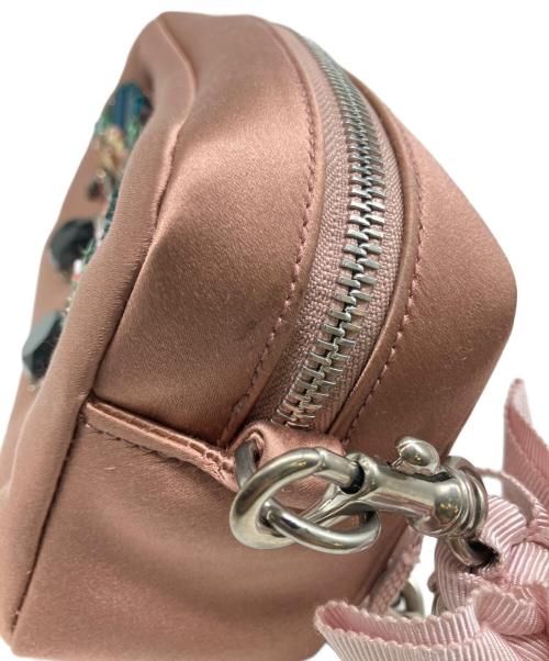 ANYA HINDMARCH（アニヤ・ハインドマーチ）ANYA HINDMARCH (アニヤハインドマーチ) ミニハンドバッグ ピンクの古着・服飾アイテム