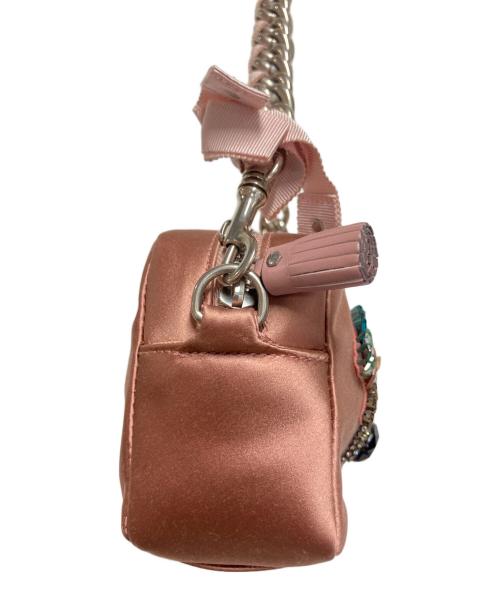 ANYA HINDMARCH（アニヤ・ハインドマーチ）ANYA HINDMARCH (アニヤハインドマーチ) ミニハンドバッグ ピンクの古着・服飾アイテム