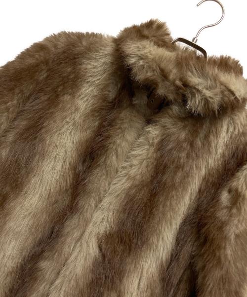 LAGUA GEM（ラグアジェム）LAGUA GEM (ラグアジェム) FAUX ファーコート ブラウン サイズ:Sの古着・服飾アイテム