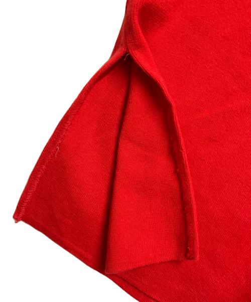 CHANEL（シャネル）CHANEL (シャネル) ノースリーブニット レッド サイズ:46の古着・服飾アイテム