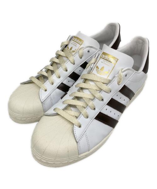 adidas（アディダス）adidas (アディダス) BILLY STONES (ビリーストーンズ) SUPERSTAR 82 ホワイト×ブラウン サイズ:US 11の古着・服飾アイテム