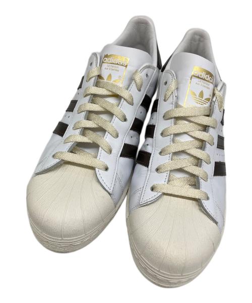 adidas（アディダス）adidas (アディダス) BILLY STONES (ビリーストーンズ) SUPERSTAR 82 ホワイト×ブラウン サイズ:US 11の古着・服飾アイテム