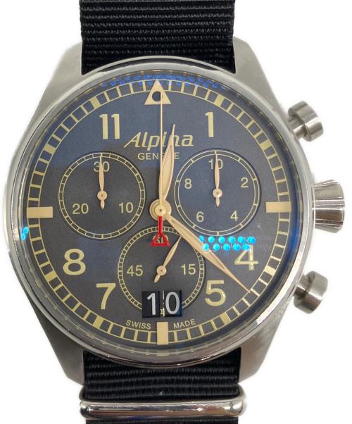 alpina（アルピナ）alpina (アルピナ) スタータイマー クロノグラフ ブラックの古着・服飾アイテム