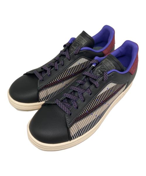 adidas（アディダス）adidas (アディダス) STAN SMITH PATCHWORK ブラック×パープル サイズ:US 7 1/2の古着・服飾アイテム