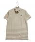 LACOSTE SPORT（ラコステスポーツ）の古着「ウルトラドライバイカラーボーダーポロシャツ」｜ホワイト×ベージュ